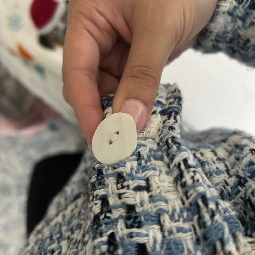 Zara Tweed Light Weight Button Jacket - Picture 5 of 6